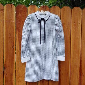 Sister Jane Jacquard Jewelled Polkadot Shift Dress P2P 16.5 in.